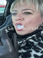 A woman shows her skills.