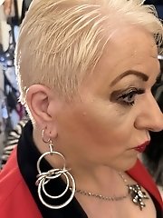 Elegant mature women are posing nude on the camera